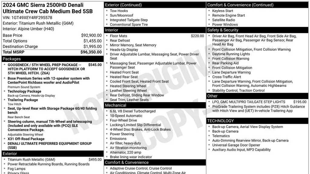 2024 GMC Sierra 2500HD Denali Ultimate