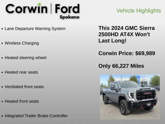 2024 GMC Sierra Hd - $69,989
