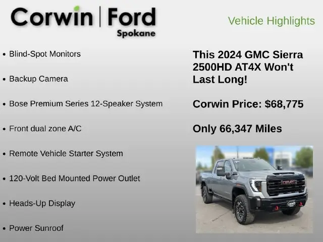 2024 GMC Sierra Hd - $68,775