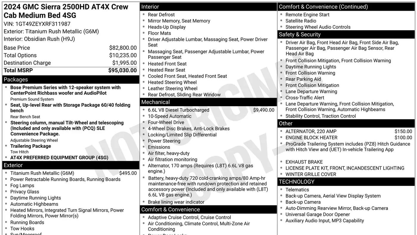 2024 GMC Sierra 2500HD AT4X