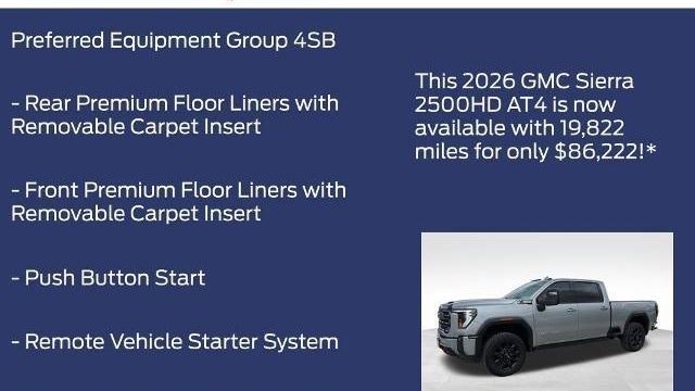 2026 GMC Sierra 2500HD AT4