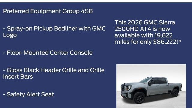 2026 GMC Sierra 2500HD AT4