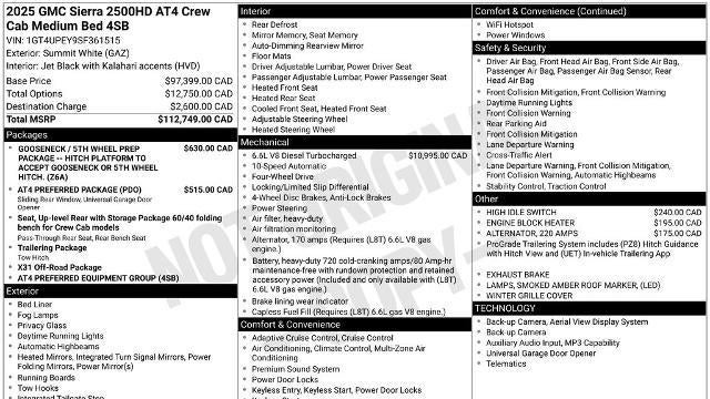 2025 GMC Sierra 2500HD AT4
