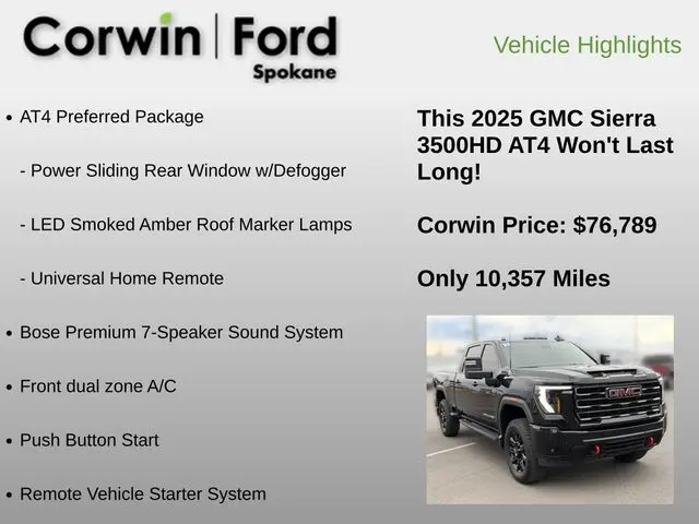 2025 GMC Sierra Hd - $76,789