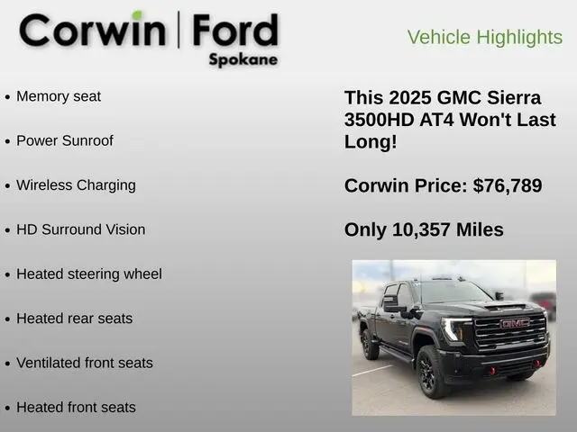 2025 GMC Sierra Hd - $76,789