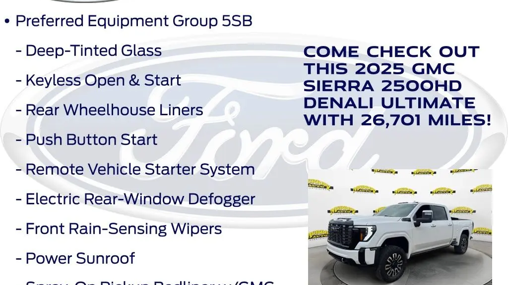 2025 GMC Sierra 2500HD Denali Ultimate