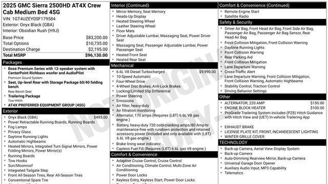 2025 GMC Sierra 2500HD AT4X