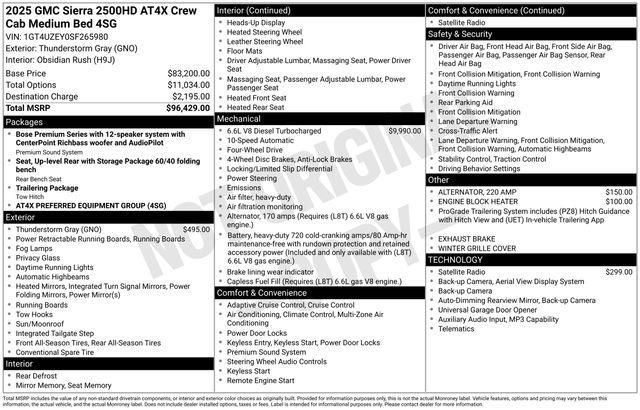 2025 GMC Sierra Hd - $79,500
