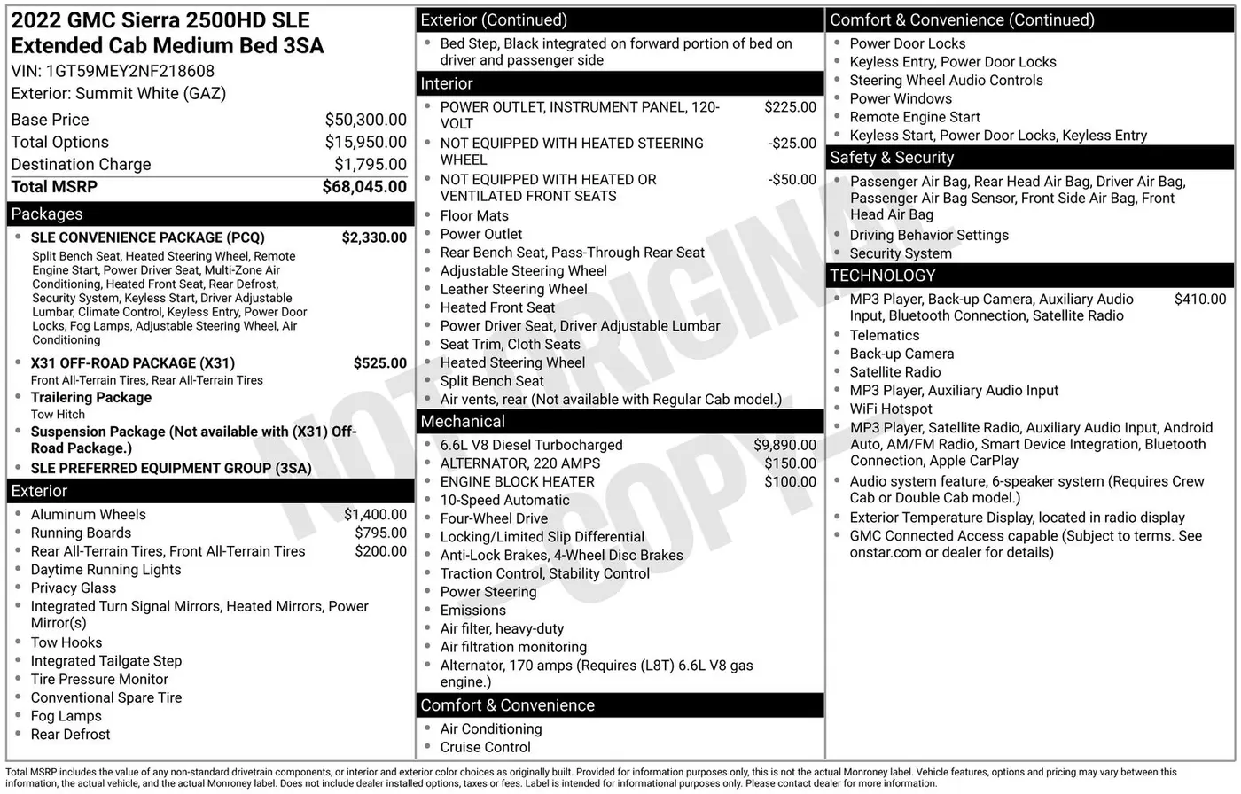 2022 GMC Sierra Hd - $35,687