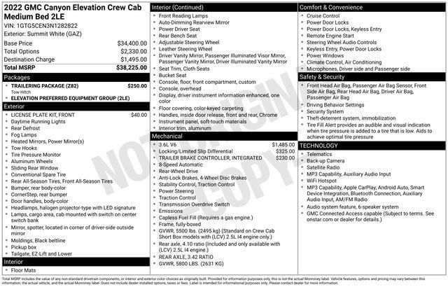 2022 GMC Canyon - $27,873