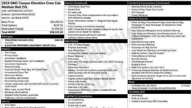 2024 GMC Canyon Elevation