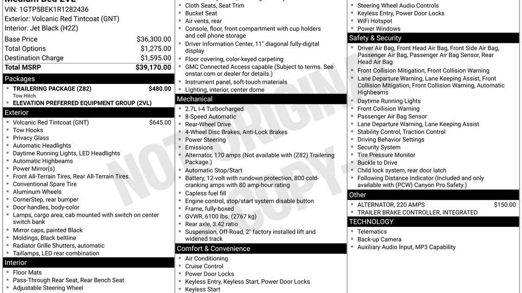 2024 GMC Canyon Elevation