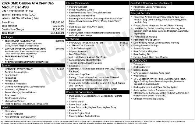 2024 GMC Canyon - $39,900