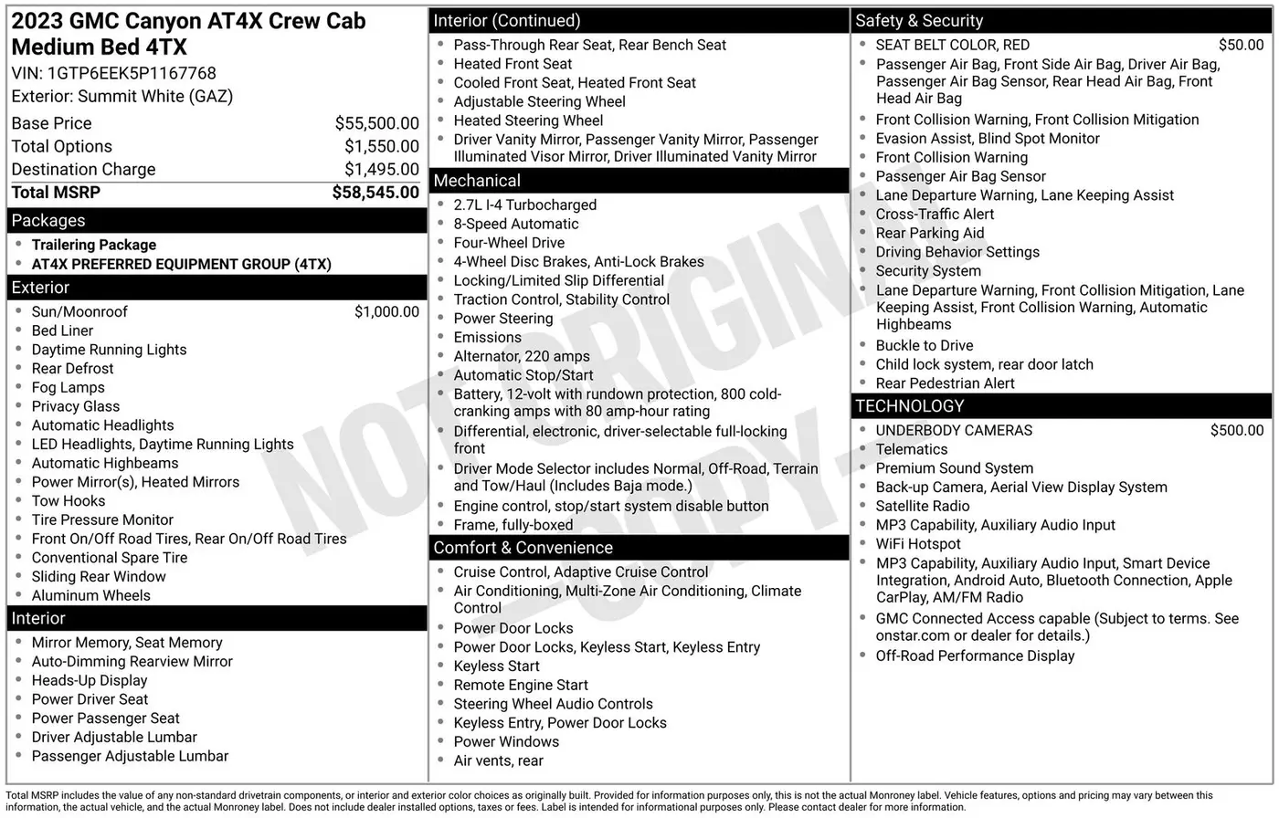 2023 GMC Canyon