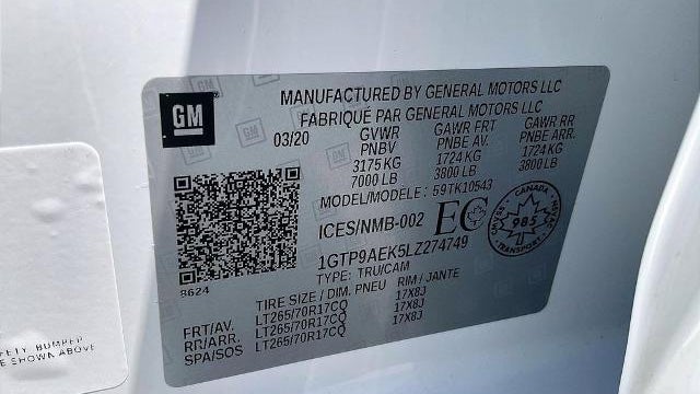 2020 GMC Sierra 1500 Base