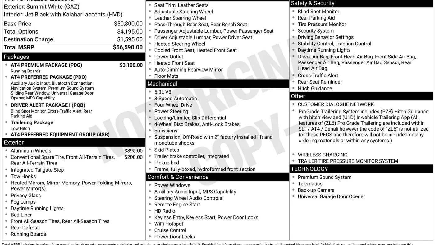 2019 GMC Sierra 1500 AT4