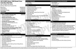 2019 GMC Sierra 1500 with White Frost Tricoat Exterior