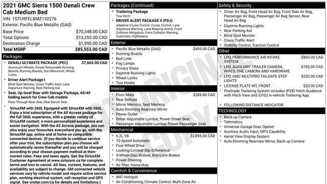 2021 GMC Sierra 1500 Denali
