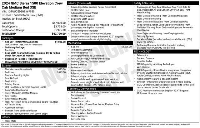 2024 GMC Sierra 1500 Elevation — photo 1 of 6