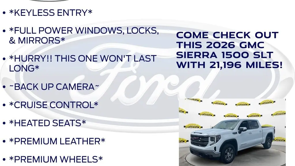 2026 GMC Sierra 1500 SLT