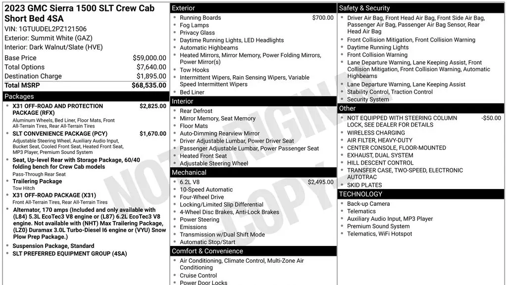 2023 GMC Sierra 1500 SLT