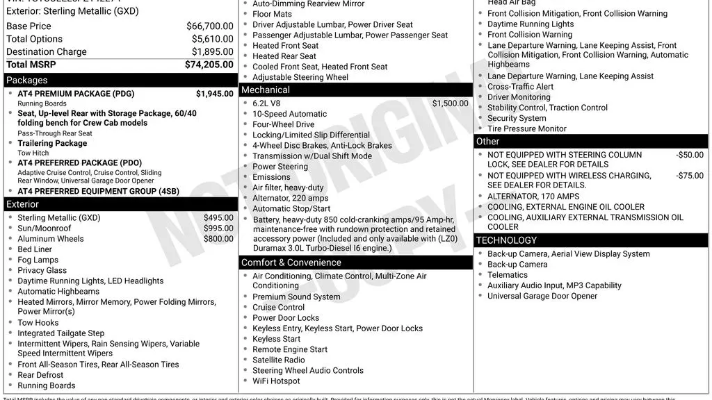 2023 GMC Sierra 1500 AT4