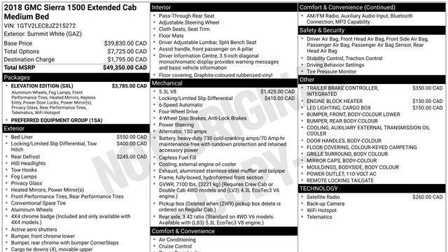 2018 GMC Sierra 1500 Base