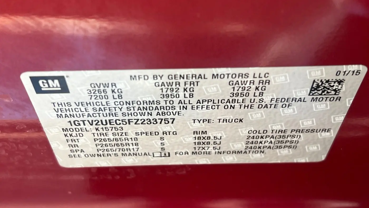 2015 GMC Sierra 1500 SLE