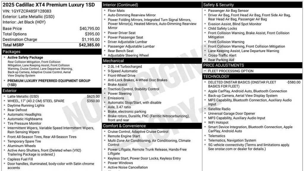 2025 Cadillac XT4 Premium Luxury
