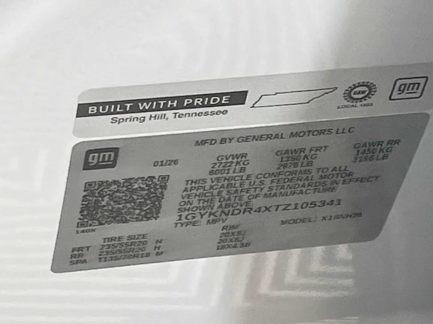 2026 Cadillac XT5 - $58,410