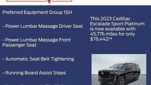 2023 Cadillac Escalade Sport Platinum