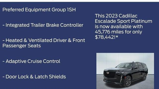 2023 Cadillac Escalade Sport Platinum