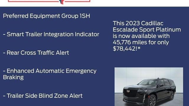 2023 Cadillac Escalade Sport Platinum