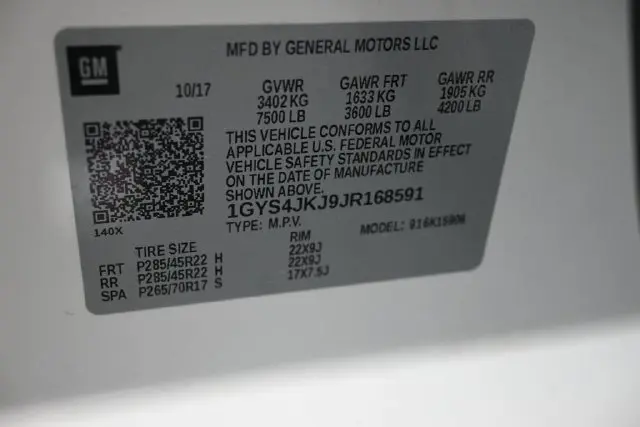 2018 Cadillac Escalade - $25,750