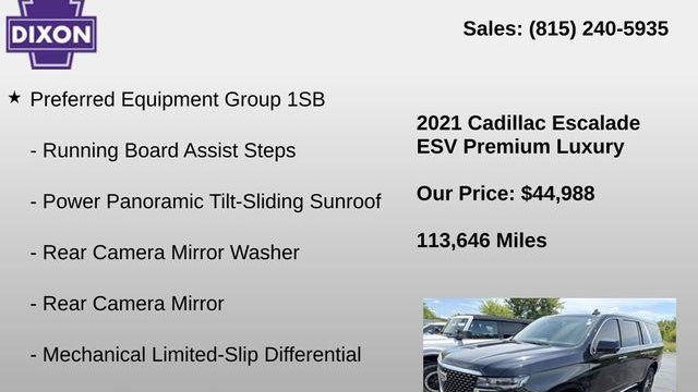2021 Cadillac Escalade ESV Premium Luxury