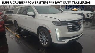 2023 Cadillac Escalade ESV with Crystal White Tricoat Exterior