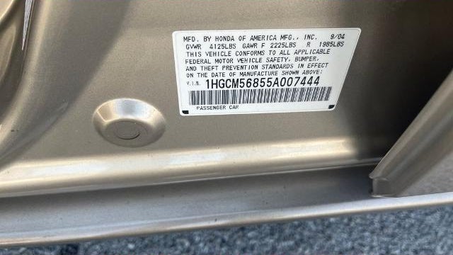 2005 Honda Accord EX w/Leather