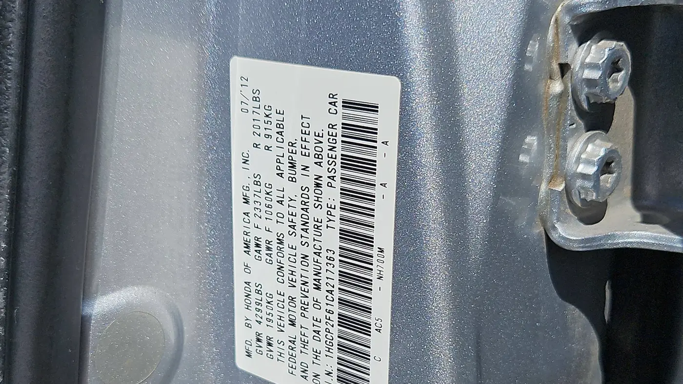 2012 Honda Accord SE