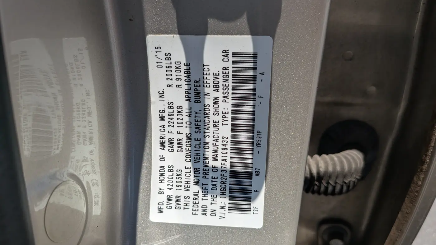 2015 Honda Accord LX