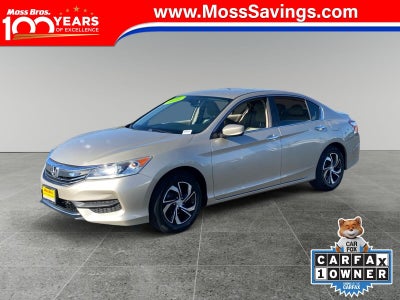 2016 Honda Accord LX 4DR Sedan CVT