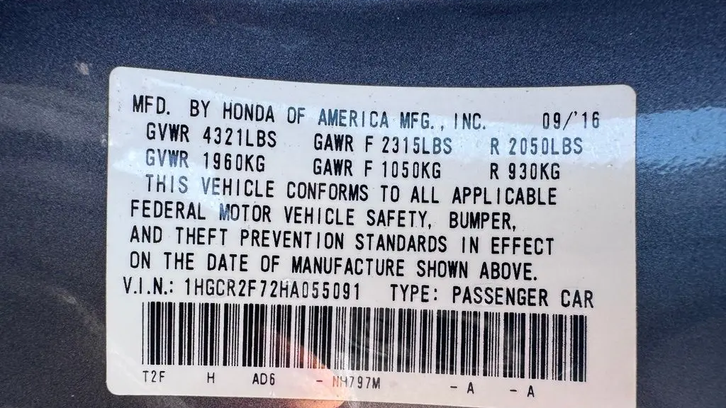 2017 Honda Accord EX