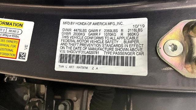 2020 Honda Accord Sport