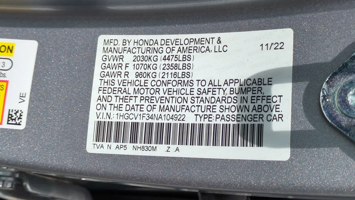 2022 Honda Accord Sport