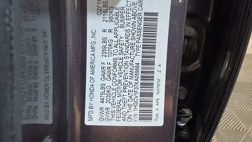 2019 Honda Accord Sport