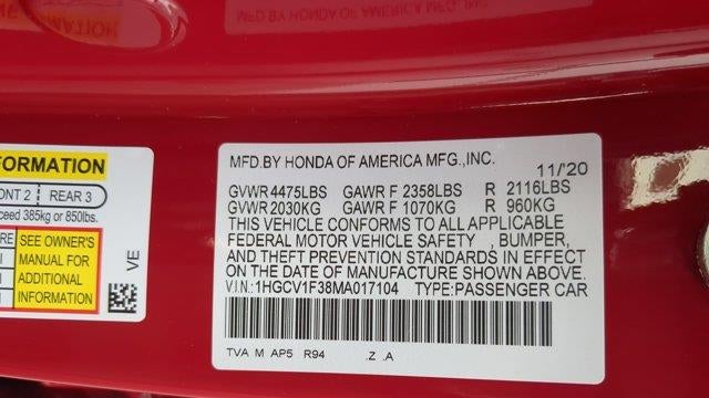 2021 Honda Accord Sport