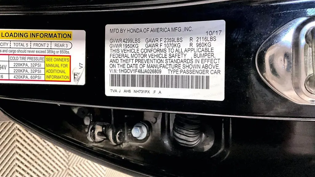 2018 Honda Accord EX