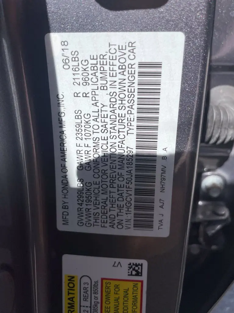 2018 Honda Accord - $12,997