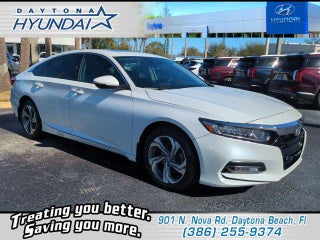 2018 Honda Accord with Platinum White Pearl Exterior