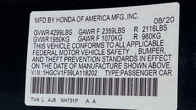 2020 Honda Accord EX-L