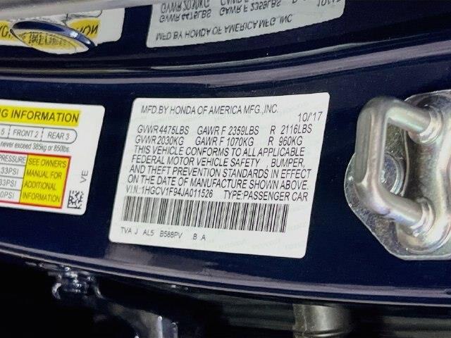 2018 Honda Accord - $16,900